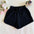 Women's high-waist wide-leg cotton shorts, colour option 4