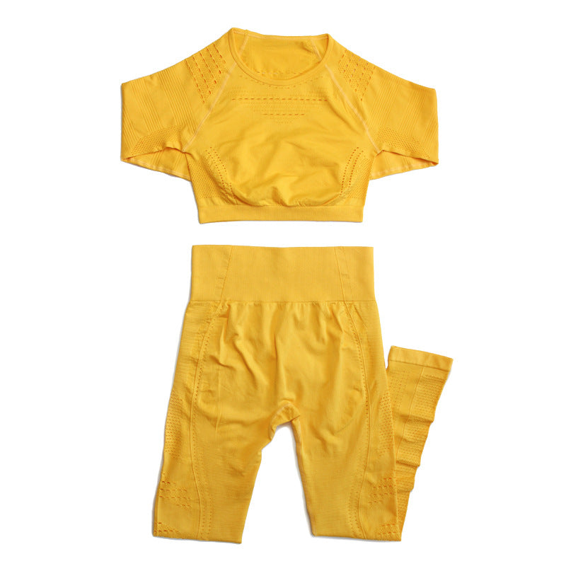 2 Piece seamless yoga gym suit
