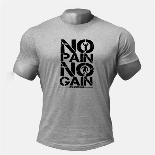 Men's slim fit workout short sleeve T-shirt with round neck in multiple colors