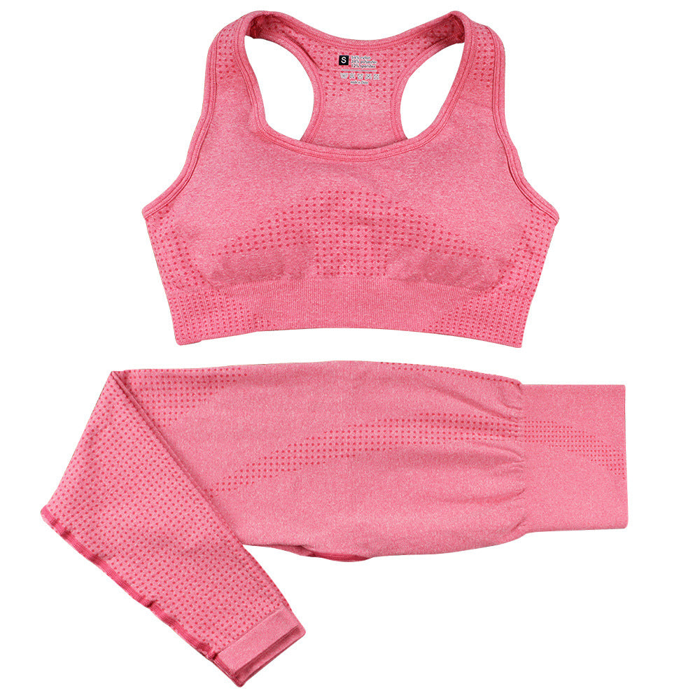 Women's seamless crop top and leggings set, colour option 12