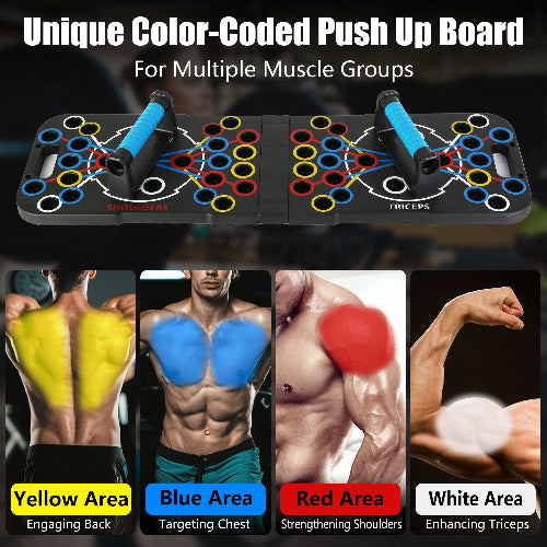 Full‑Body Workout Push‑Up Board with Accessories for Home Training