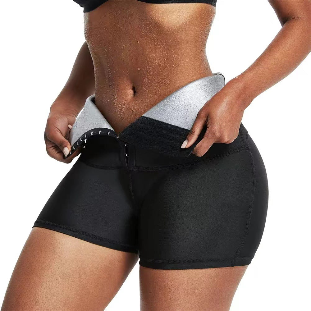 Elite Fitness Sauna Leggings – High-Waist Thermo Slimming Shorts