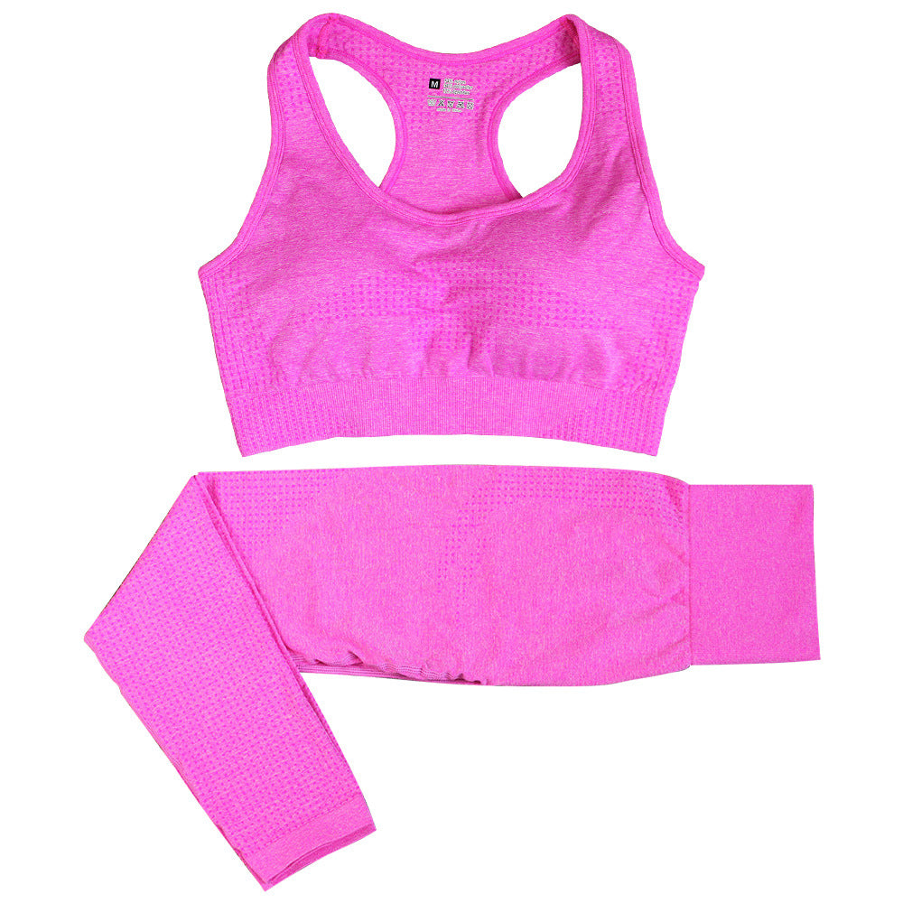 Women's seamless crop top and leggings set, colour option 11
