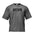 Muscle men's loose cotton workout short sleeve T-shirt in white with letter pattern