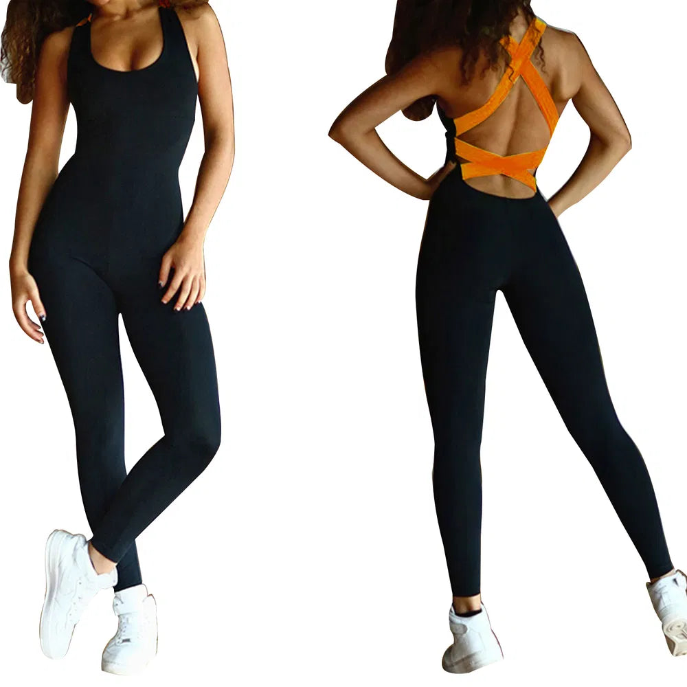 Women’s Sports Jumpsuit – Yoga & Gym One‑Piece Activewear