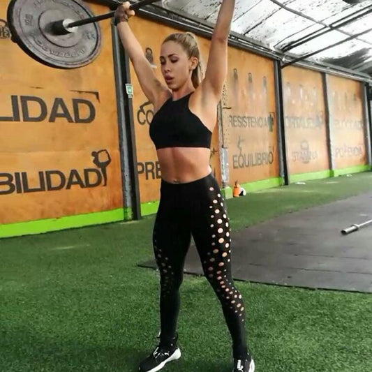 Women’s Round Hole Sexy Push Up Workout Leggings