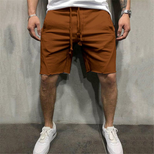 Men's Gym Sports Shorts in Brown - Lightweight Comfortable Training Fit | GearrUp