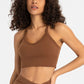 Crisscross Back V-Neck Sports Bra
