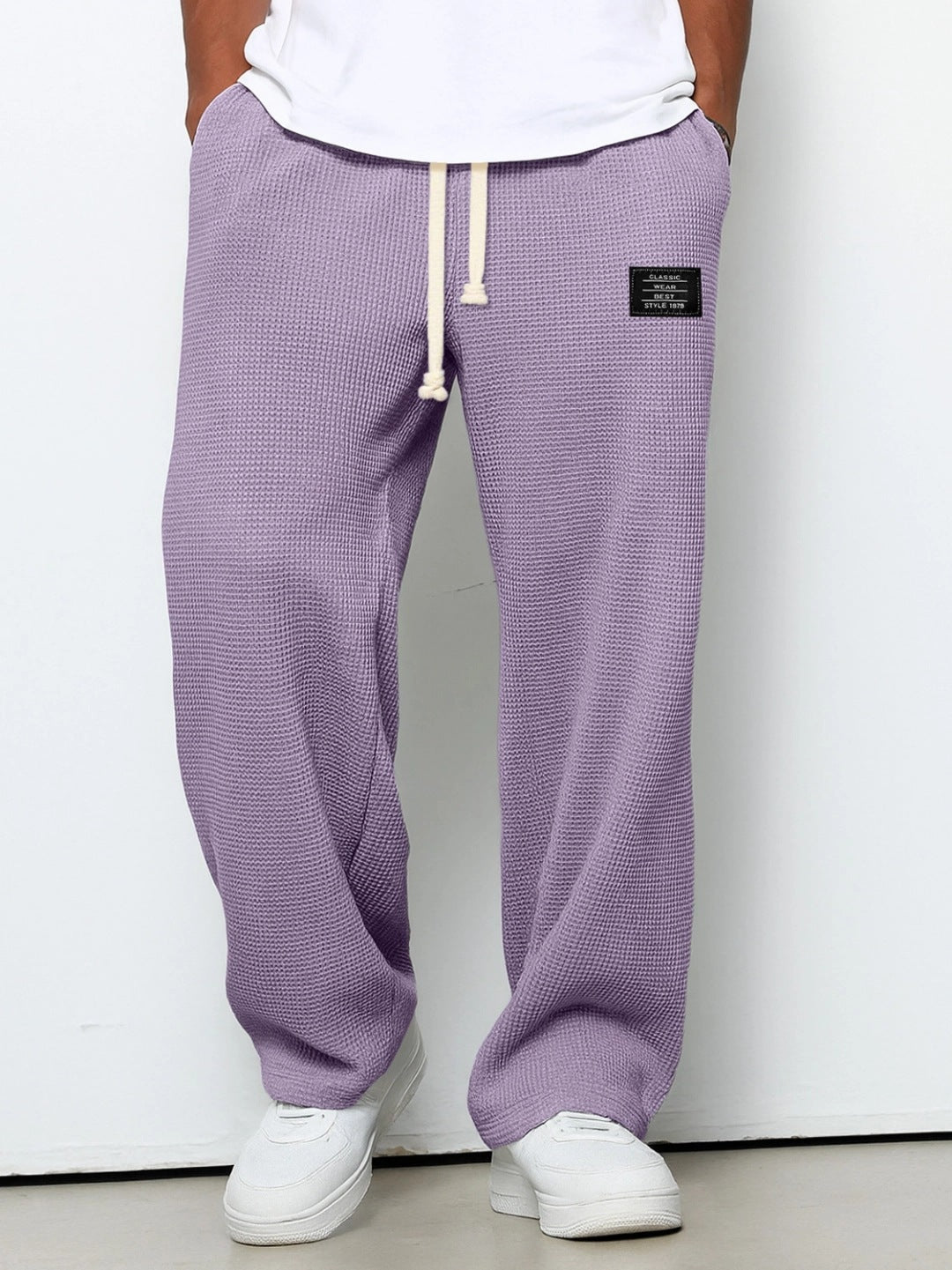 Men's waffle-knit straight-leg sweatpants, photo 21
