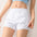 Two quick dry workout shorts for women in athletic cotton blend fabric
