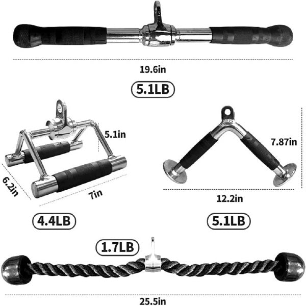 Premium Multi-Functional Fitness Handlebars – 4-Piece Set