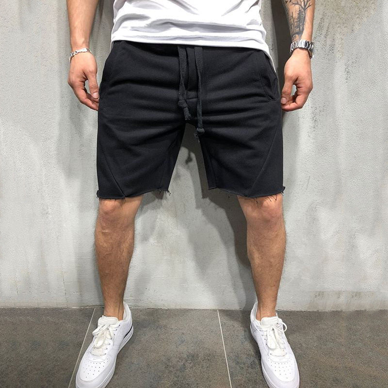 Men's Gym Sports Shorts in Black - Lightweight Comfortable Training Fit | GearrUp