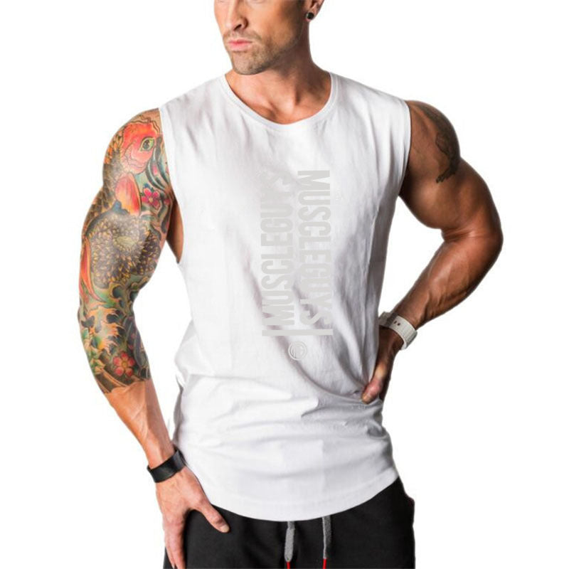 Men’s Essential Loose-Fit Cotton Gym Tank