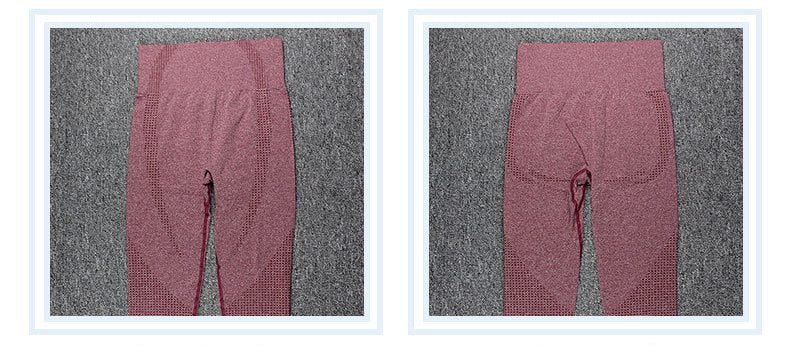 Women's seamless crop top and high-waist leggings set, product detail 6