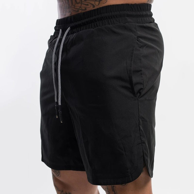 Men's solid color casual breathable workout shorts in multiple colors for summer fitness and leisure sports