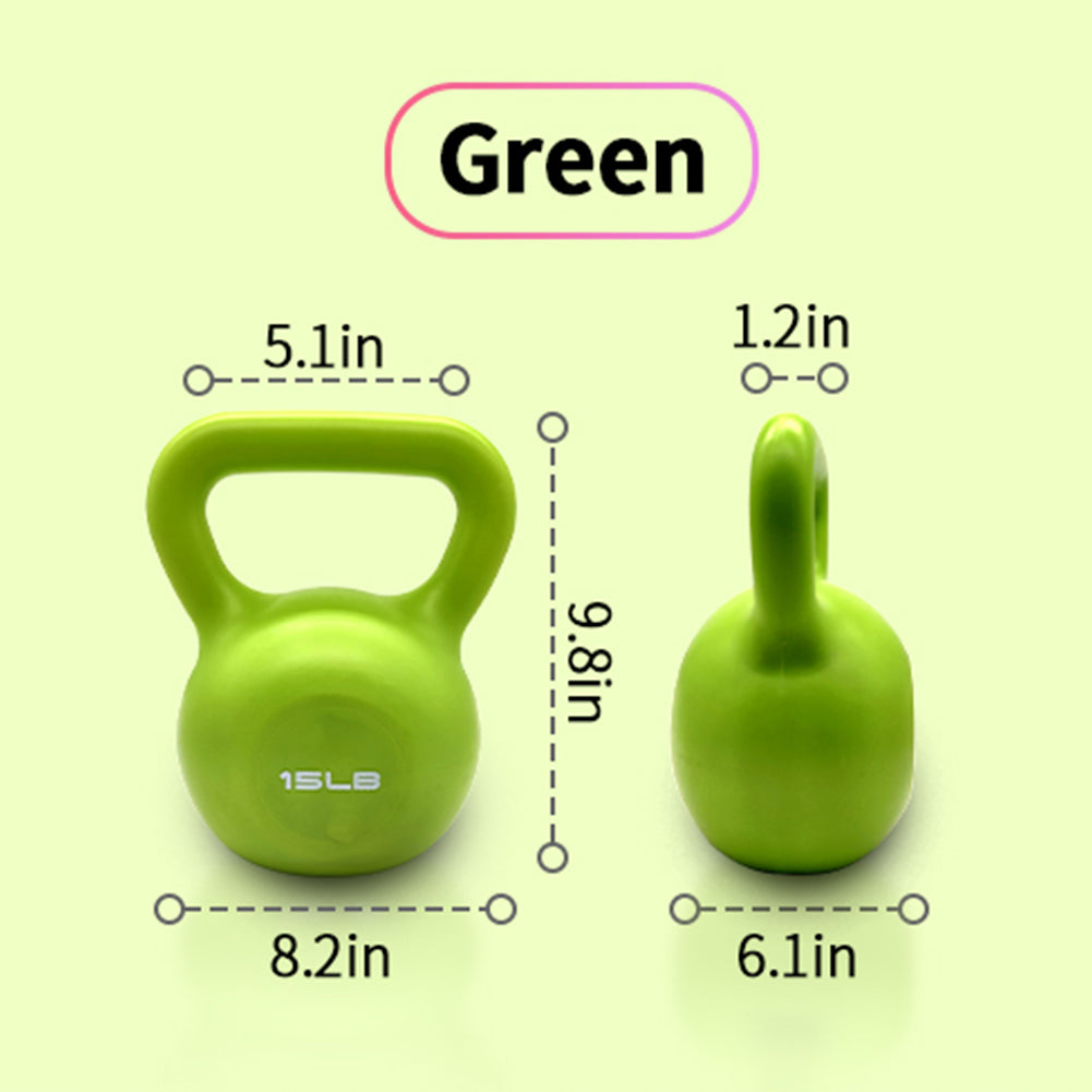 Pro-Grip 15 lb Vinyl Kettlebell – Mid-Range Strength & Functional Trainer