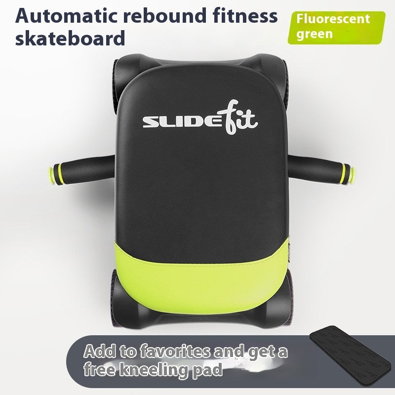 Automatic Rebound Ab Wheel – Four‑Wheel Home Core Trainer