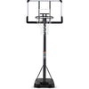 Portable Basketball Hoop Goal Basketball Hoop System Height Adjustable 7 Ft. 6 In..10 Ft. with 44 Inch Indoor Outdoor PVC Backboard Material