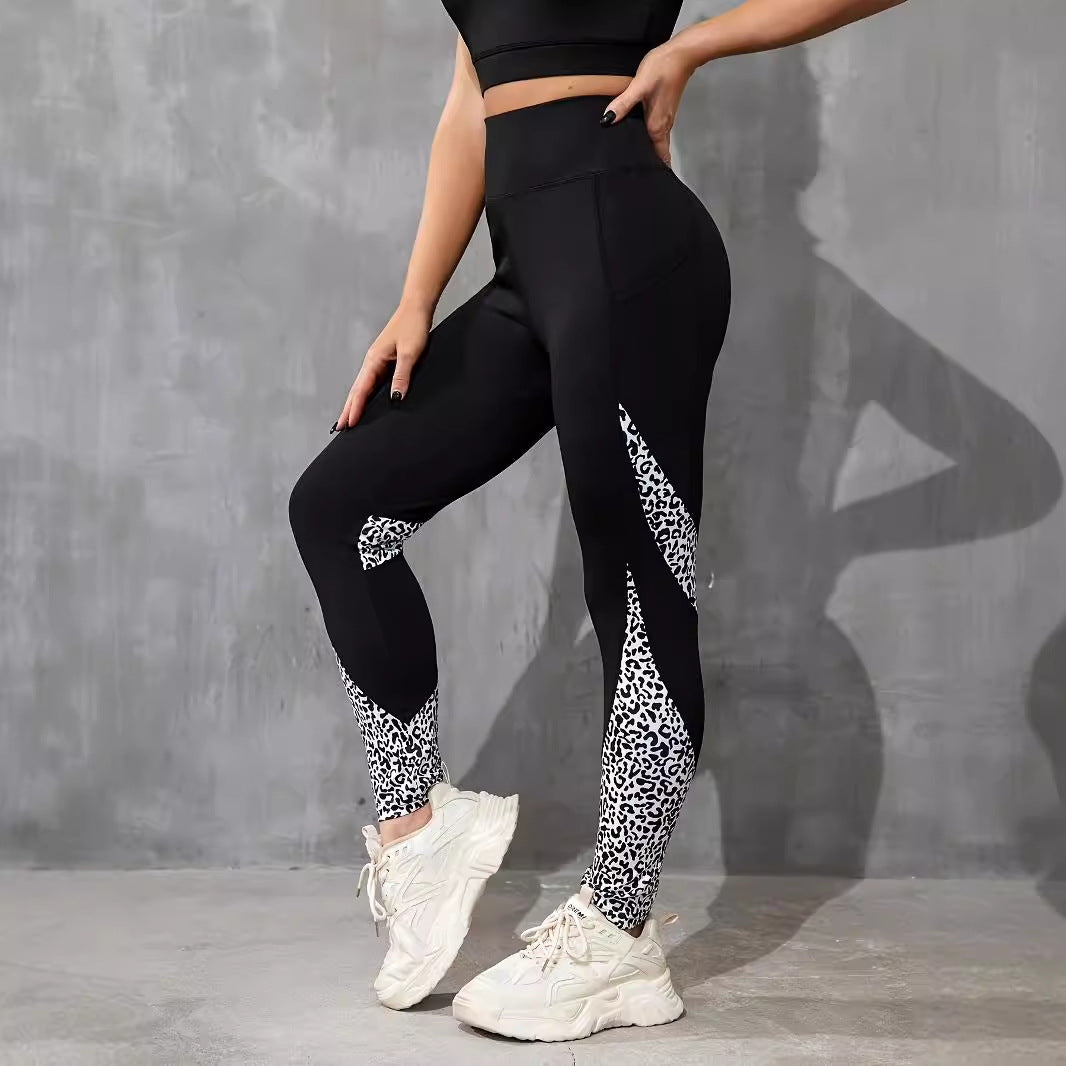 Premium Colorful High-Waist Patchwork Yoga Pants - GearUp