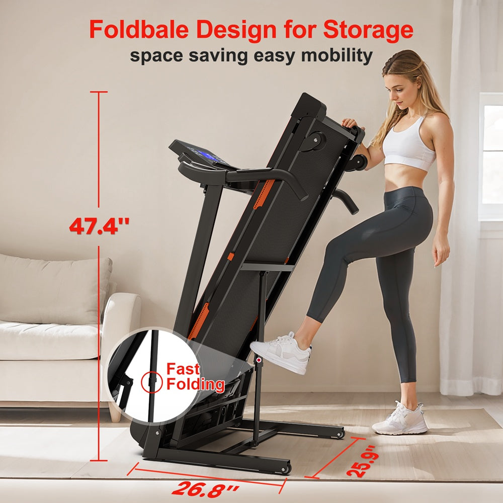Elite Home Fitness Treadmill – 3.5HP Quiet Motor & Auto-Incline