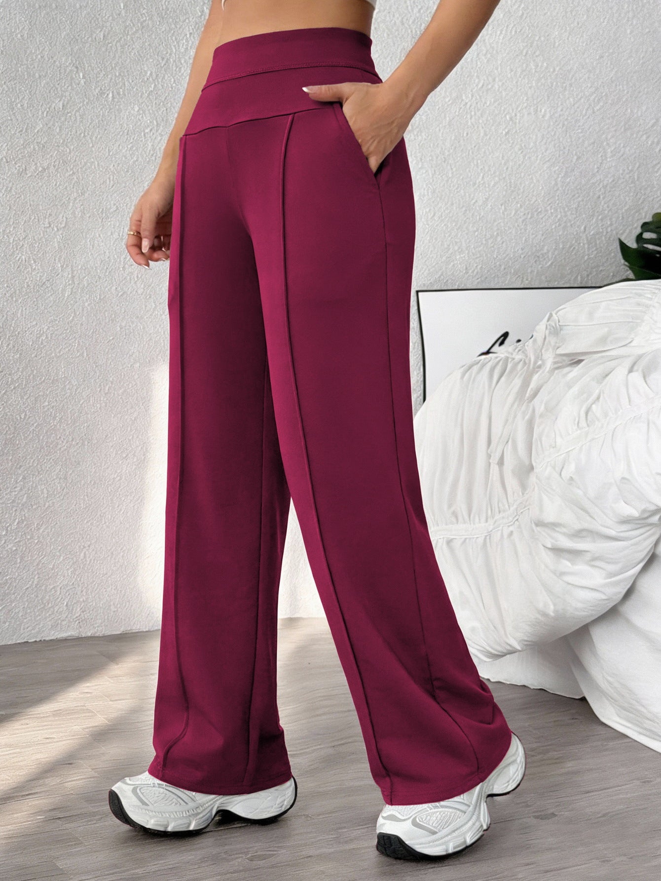 Women's quick-dry straight-leg workout pants, product detail 9