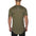 Men's breathable workout short sleeve T-shirt in solid colors including white, black, army green, and dark gray, slim fit cotton blend casual sports top.