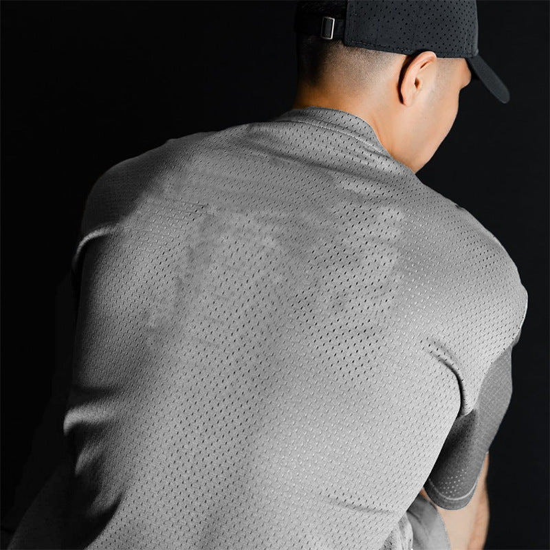 Men’s Mesh Gym T-Shirt – Quick-Dry Performance Muscle Tee