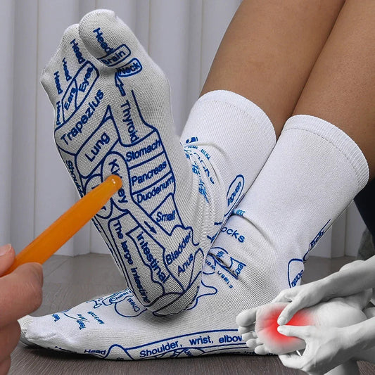 Massage Relieve Tired Feet Socks Acupressure Foot Massager Reflexology