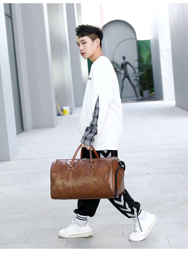 Retro Business Trip Large Capacity Men Sports Gym Bag