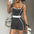 Gym Workout Yoga Women Color Block Seamless Jumpsuit 