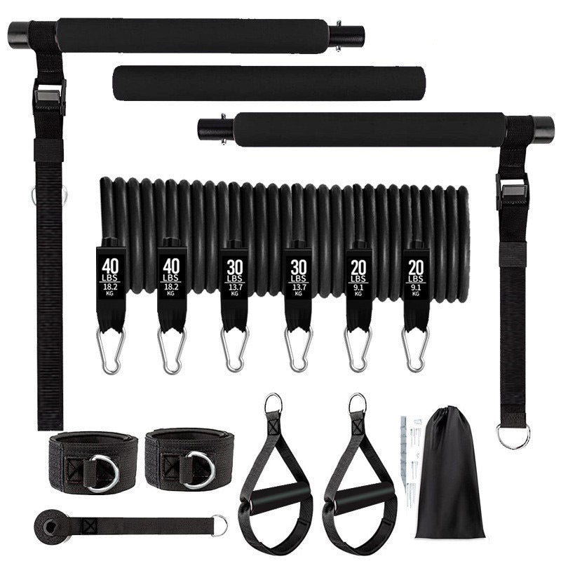 180 lb Resistance Bar Kit – Yoga & Gym Training Set