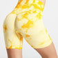 Tie-dye Sports Yoga Fitness Shorts For Women