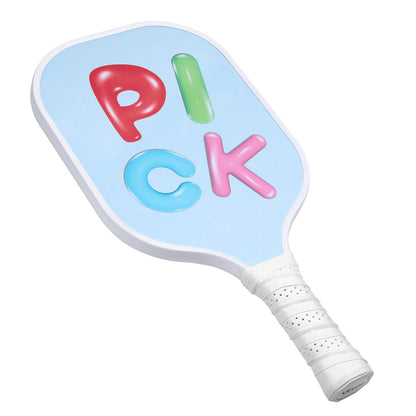Kids Pickleball Paddle – Lightweight Youth Fiberglass Paddle with Small Grip & Cute Pattern (Child Size for Boys & Girls)