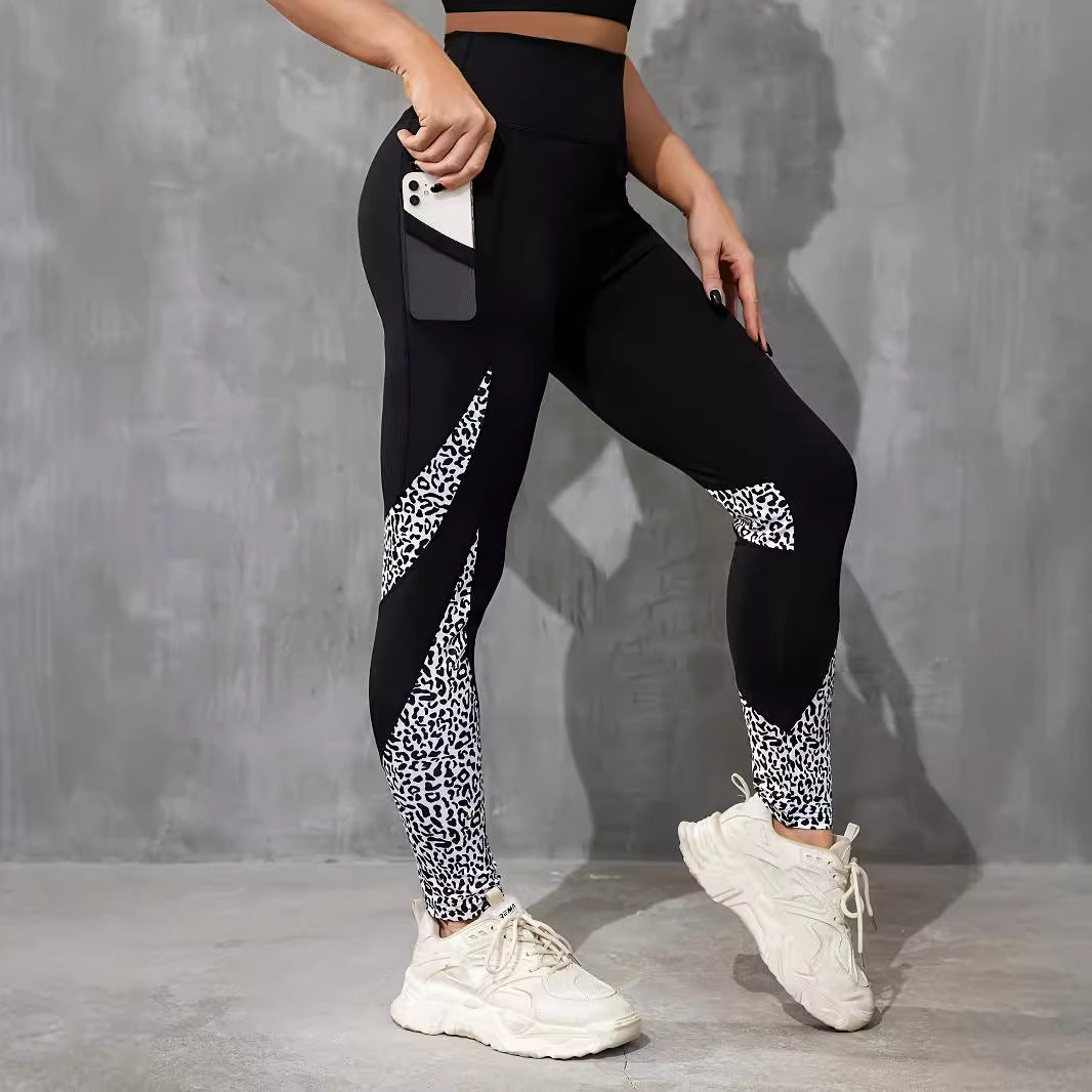 Premium Colorful High-Waist Patchwork Yoga Pants - GearUp