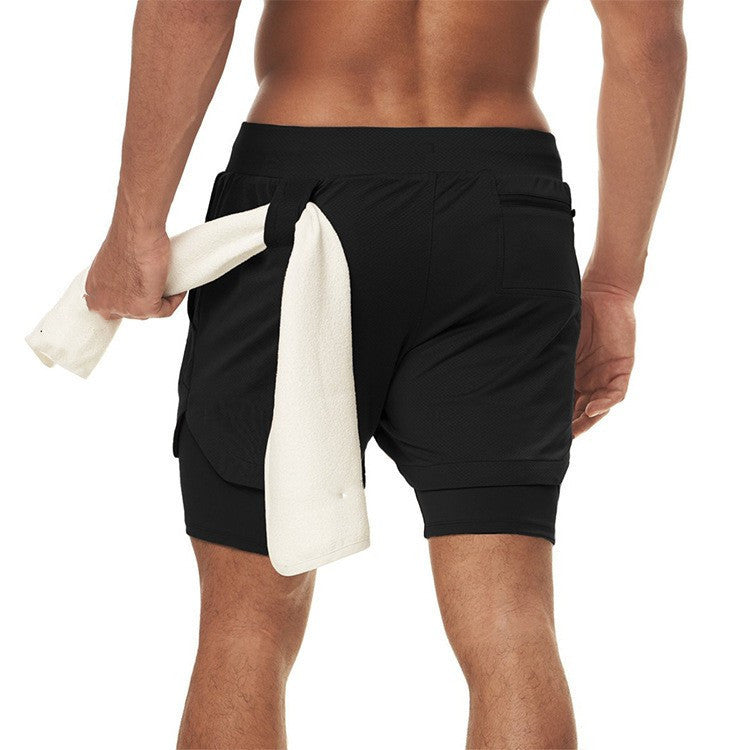 Double‑Layer Quick‑Dry Training Shorts