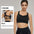 Premium Cross Backless Bra Yoga Workout Top in Black & Green