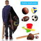 Mesh Soccer Ball Bag Extra Large Drawstring Basketball Storage Bag with Zipper Pocket Volleyball Football Net Pack Gym Bags