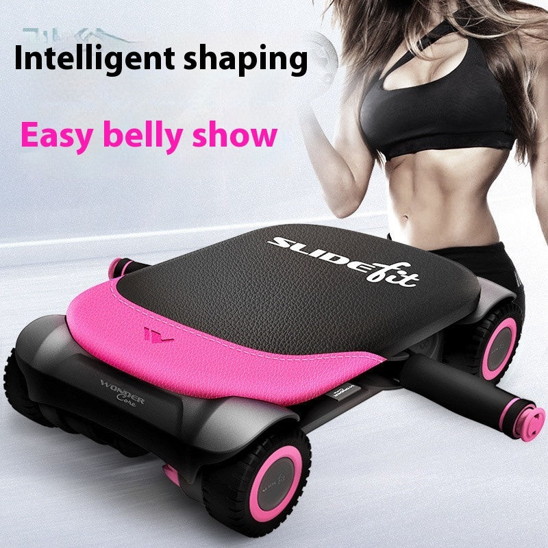 Automatic Rebound Ab Wheel – Four‑Wheel Home Core Trainer