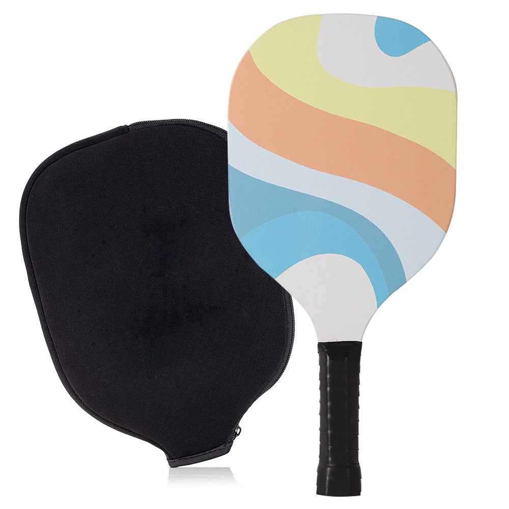 Poplar Wood Pickleball Paddle Set with UV Printing – Durable Paddles + Balls + Bag