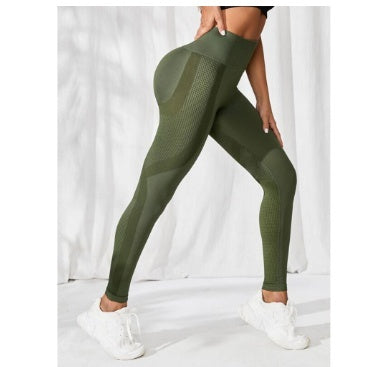 Infinite Sculpt High-Elastic Yoga Leggings – Seamless Hip-Lift Performance