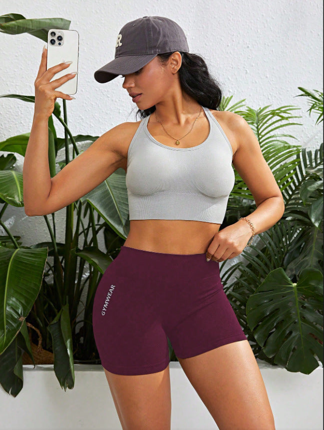 Women's high-waist tummy-control running shorts, detail view 3