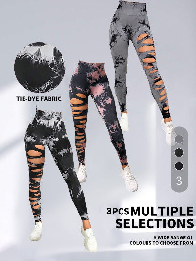 3-Pack Sculpt & Lift Seamless Leggings – High-Waist "Juice Peach" Sculpt