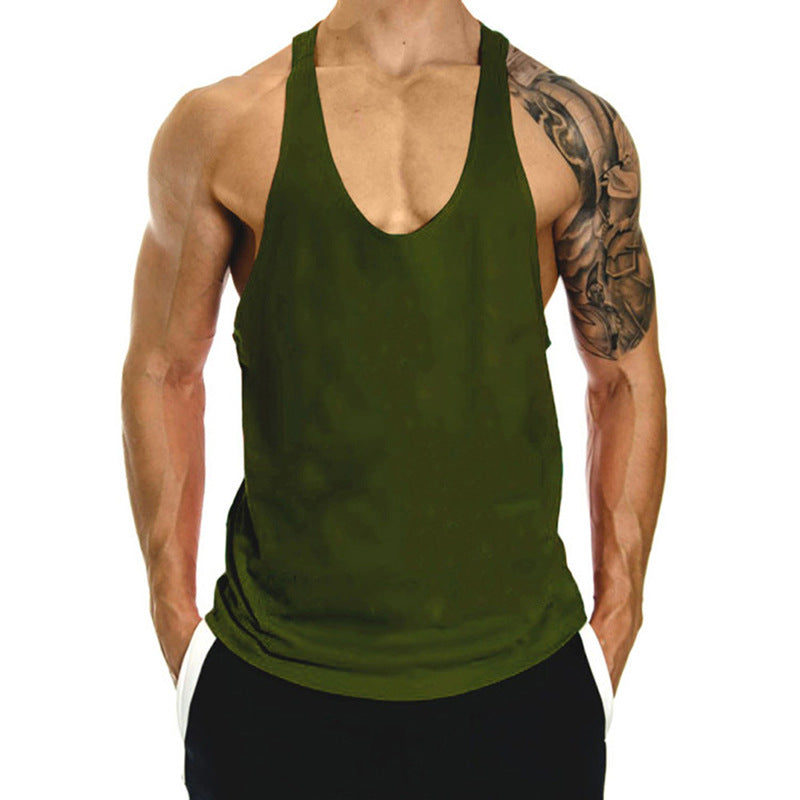 Core-Flow Men’s Training Tank Top – Premium Combed Cotton Loose-Fit