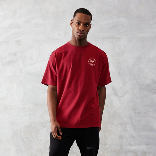 Muscle Workout Brothers Sports T-shirt short sleeve in white black and red for youth