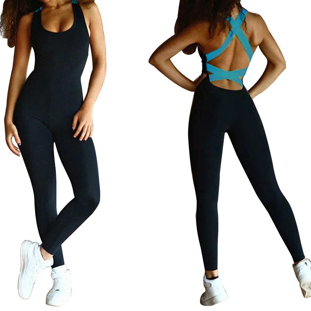Women’s Sports Jumpsuit – Yoga & Gym One‑Piece Activewear