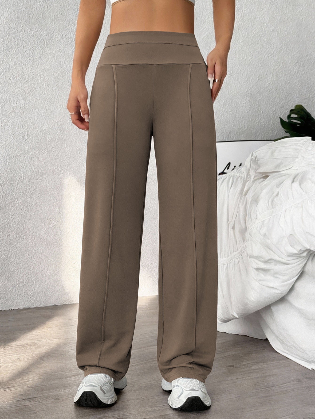 Women's quick-dry straight-leg workout pants, product detail 1