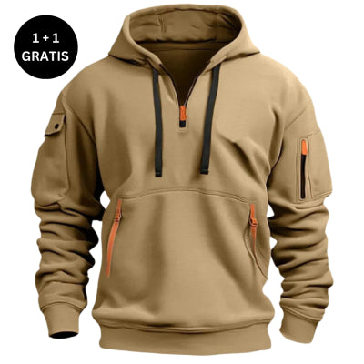 Unisex oversized drop-shoulder hoodie, colour option 3