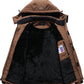 Men'S Mountain Waterproof Ski Jacket Hooded Windbreakers Windproof Raincoat Winter Warm Snow Coat