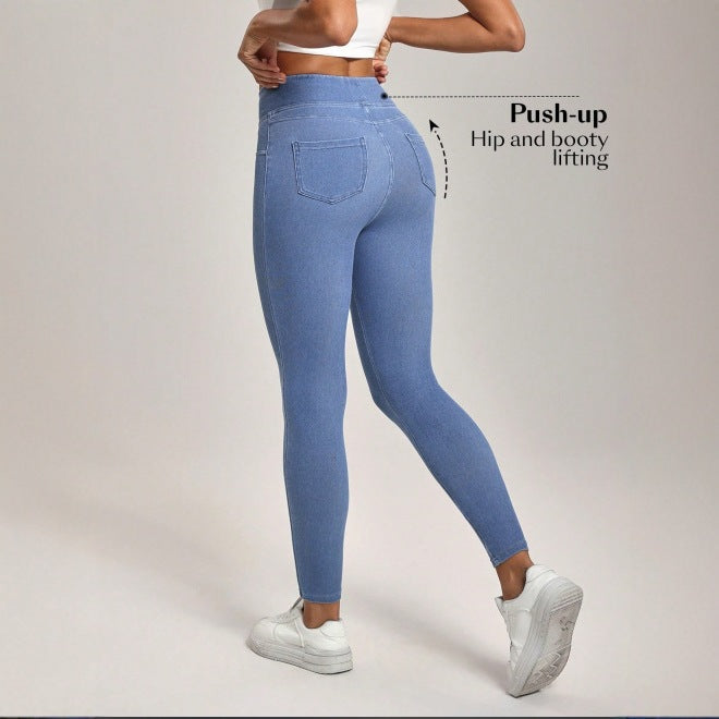 Women’s High‑Waist Sculpting Joggers – Dual‑Pocket, Slim Ankle‑Fit Active Pants