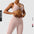 Women's Solid Color Cross Back Sports Bra – Premium Comfort